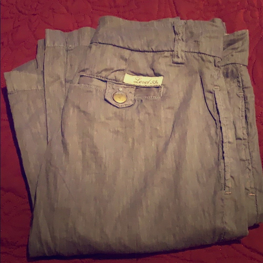 Linen and Rayon Pants W/matching belt